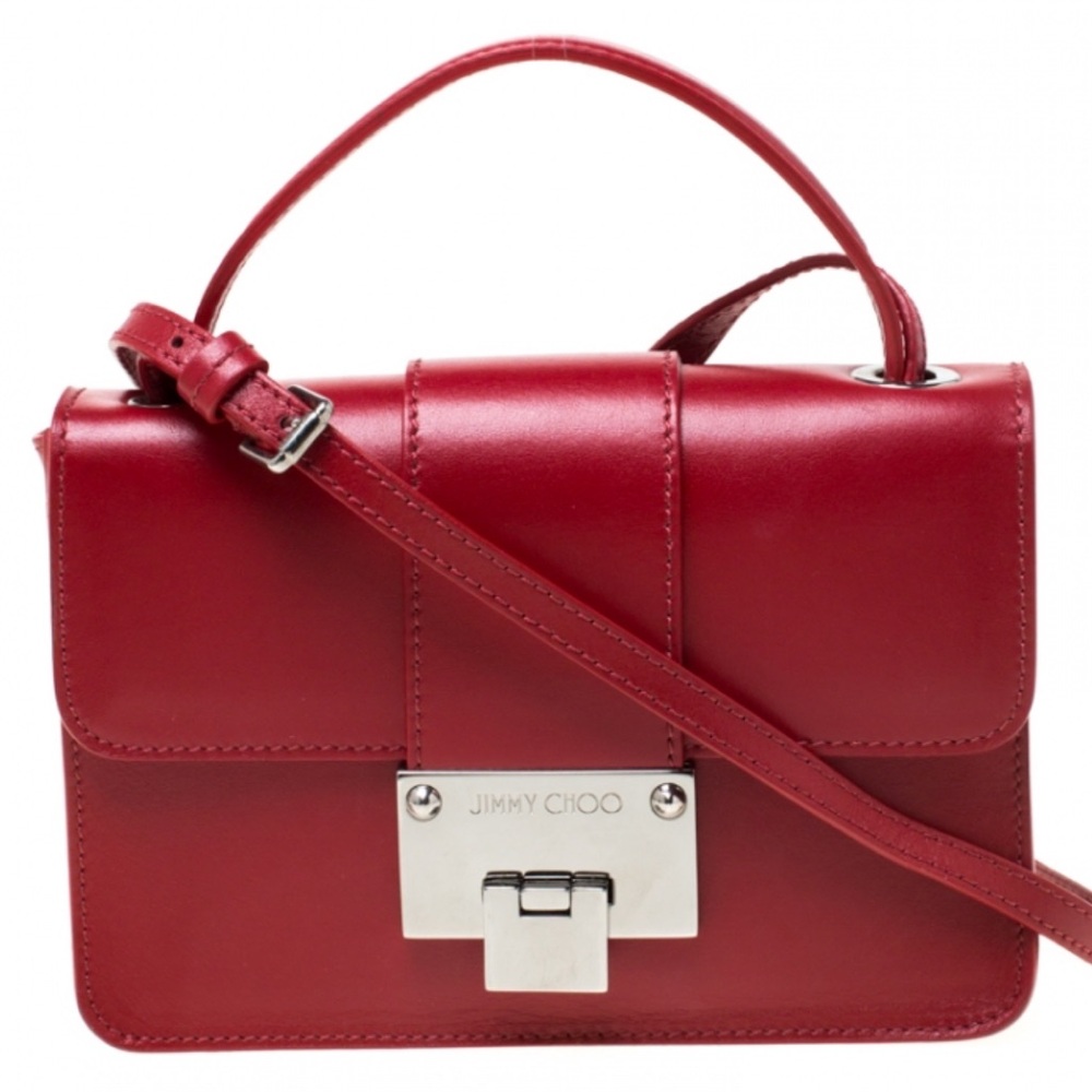 Jimmy Choo Red Leather Crossbody Bag